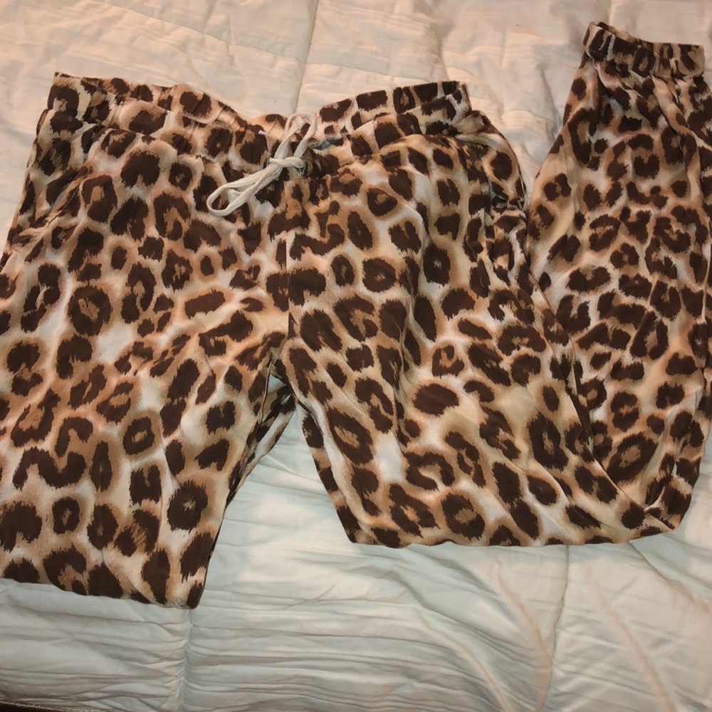 Justice Leopard pants Size 16
